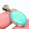 Подвеска из натурального хризопраза из стерлингового серебра 925 пробы 1,42 дюйма h4M03
