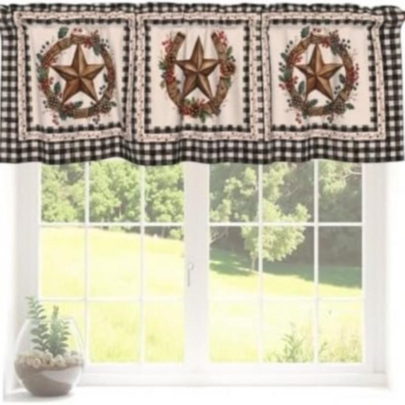 Farmhouse Kitchen Curtains Short Red Buffalo Plaid Window Drapes Dining Room