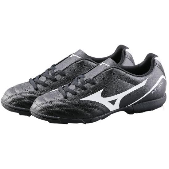 Mizuno Потреро Уайд младший. Детские футбольные бутсы с круглым носком, на шнуровке, нескользящие, амортизирующие, прочные, низкие, для детей, футбольные бутсы, черно-белые, P1GE189301