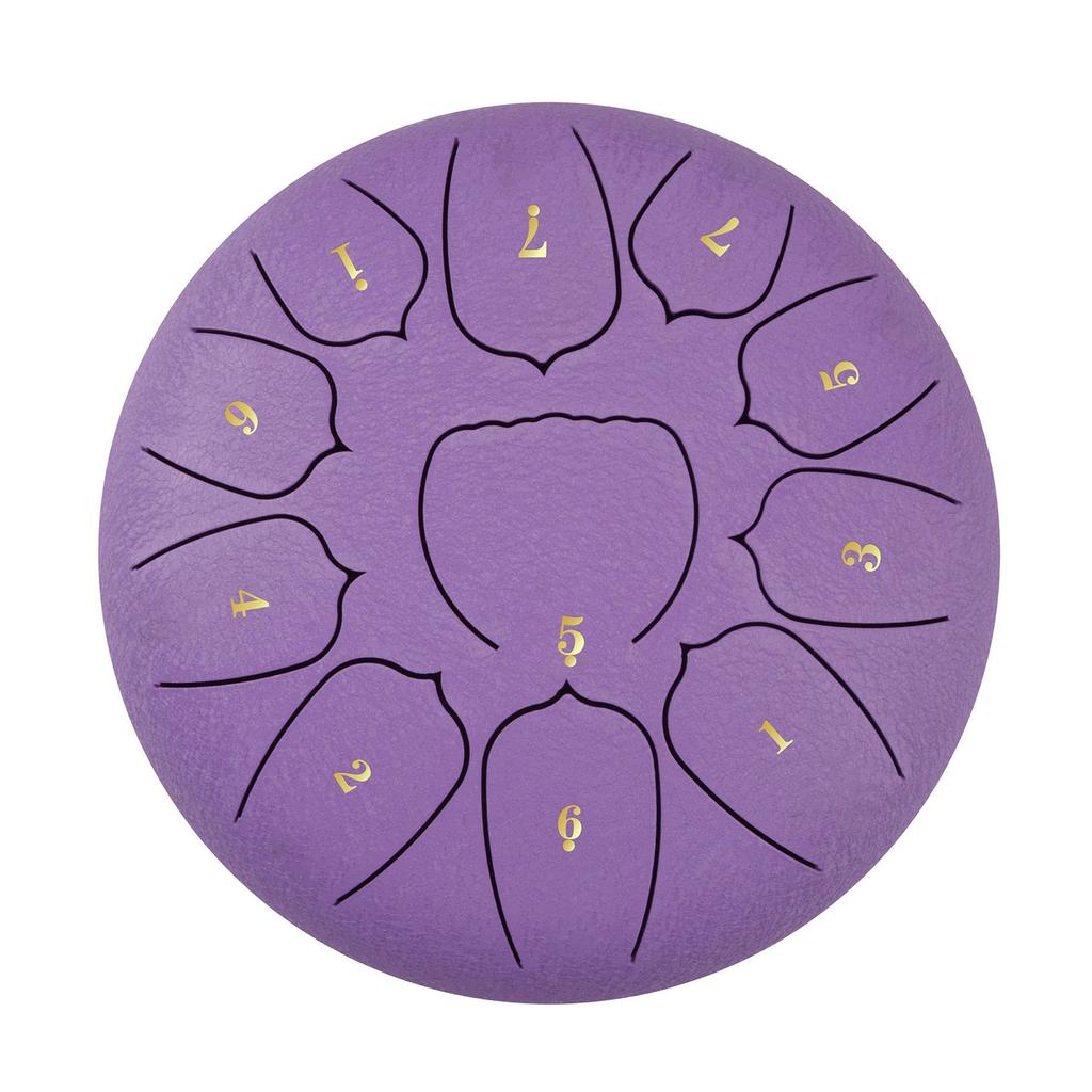 6 Inch Steel Tongue Drum 11 Notes Handpan Drum with Drum Mallet Finger Picks Percussion for