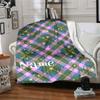 Star Plaid Home Customize Your Name Blankets Soft Lightweight And Cozy For All Seasons Perfect For Picnics Sofa Office Bed Living Room And Ideal Gift