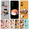 Чехол для телефона для Xiaomi 14 15 13 14T 13T 12T 11T Pro 12 11 Lite Poco X7 X6 X5 X3 NFC F7 F6 Мягкий Прозрачный Чехол Милый Мультяшный Суши