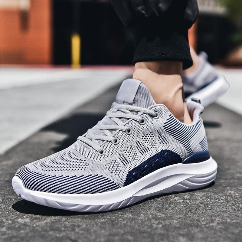 Men's Casual Shoes Mesh Breathable Men Sneakers New Arrival Fashion Lace-up Men Sports Shoes Light Soft Bottom Man Running Shoes
