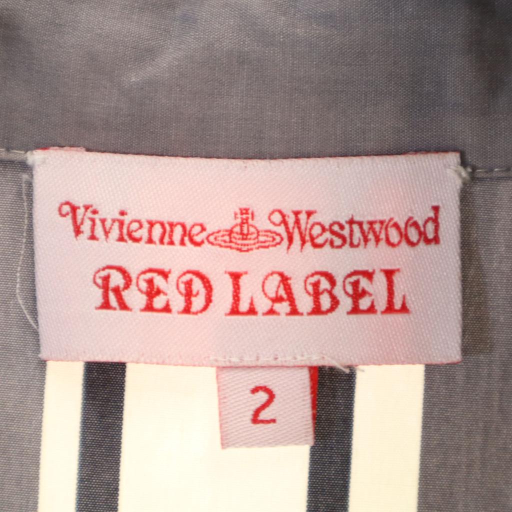 Vivienne Westwood Red Label Рубашка в полоску с длинным рукавом 2 серых Женская Б/У