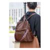 Вместительный повседневный рюкзак из мягкой кожи