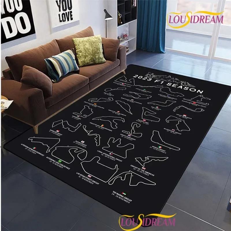 Nurburgring F1 International Track Carpet for Living Room Bedroom Area Rug Decor Kitchen Unslip Floor Mat Alfombra Birthday Gift