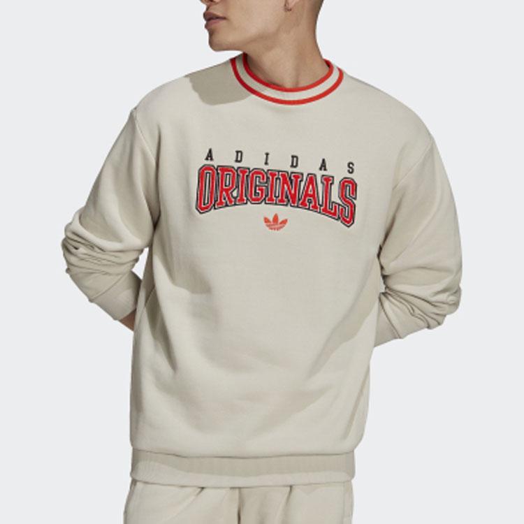 Adidas Оригинальный трилистник, повседневная спортивная толстовка с круглым вырезом и длинными рукавами, мужские топы Off-White HF9225
