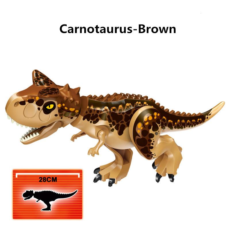 28 см Огромный Раптор Карнотавр Строительные блоки Динозавр Кирпичи Тираннозавр T-Rex Собрать Детские игрушки Детский подарок Рождественские подарки