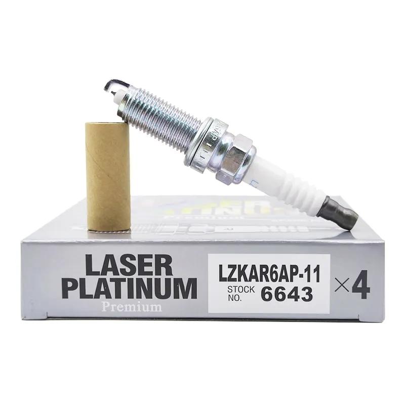 4pcs LZKAR6AP-11 22401-ED815 Iridium Spark Plug For NISSAN X-TRAIL QASHQAI NV200 Micra Tiida X-Trail Cube March Note 22401CK81B