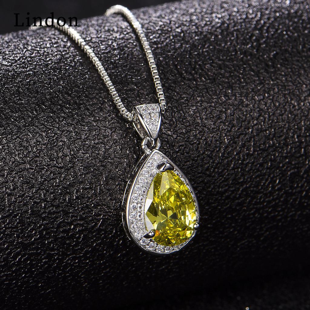 Женское ожерелье Lindon, кулон из медного сплава, циркон, модный подарок