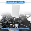 X Autohaux 1 Pcs Engine Air Filter for Toyota Camry 2.5L L4 10-17 Long Life Engine Air Filter