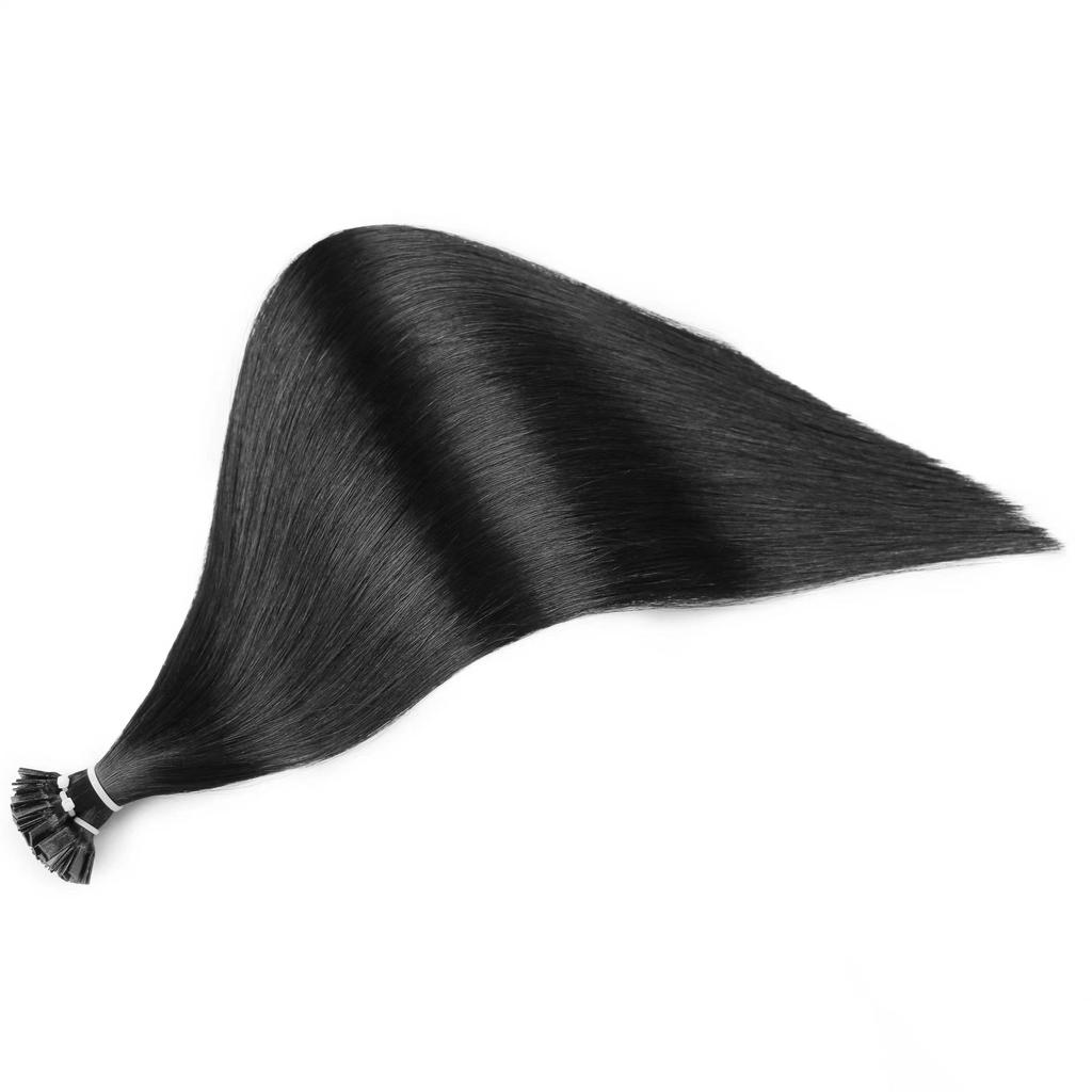 Человеческие волосы, прямые наращивание волос из искусственной кожи, 2,5 г/шт., 25 г/упак. 45/50/55/60 см