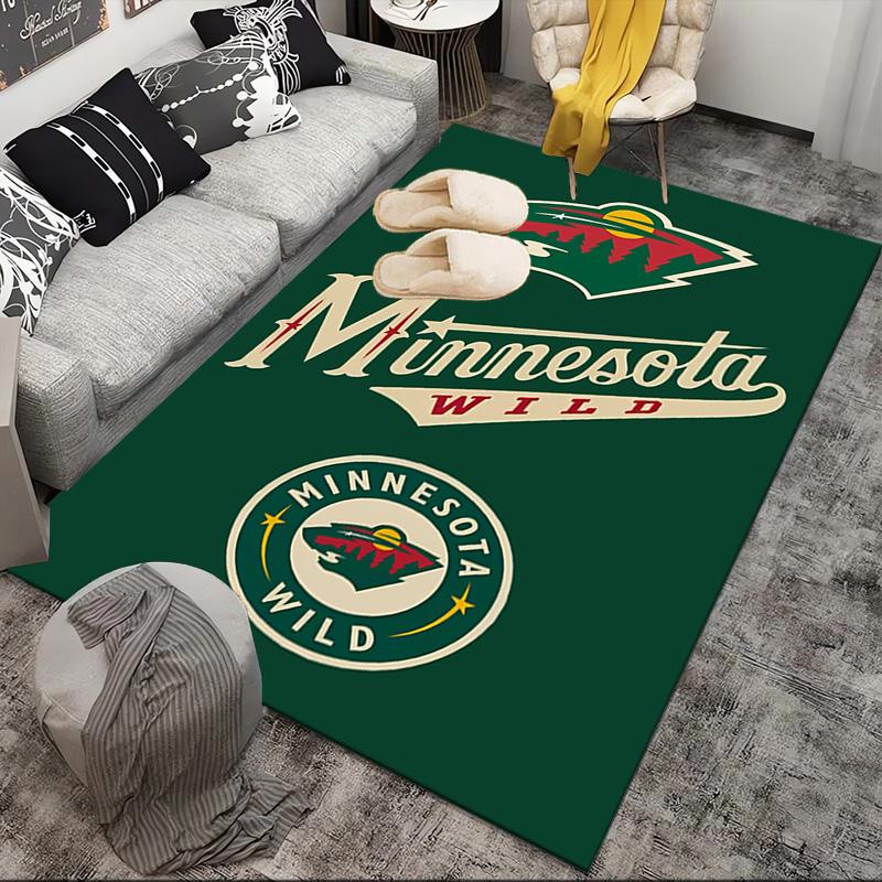 Коврик для пола хоккейной команды Minnesota Wild, подходит для помещений и улицы, коврики для кухонь, домов, офисов, гостиных, домашнего декора, рождественский подарок