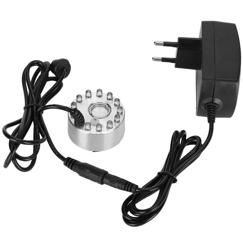 Мини-фонтан с декоративным туманом, распылитель с 12 лампами, украшение ландшафта, вилка США 110 В