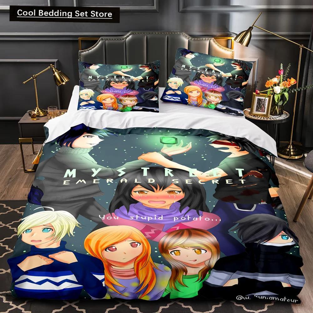 APHMAU Комплект постельного белья Single Twin Full Queen King Size Kawaii Aphmau Комплект постельного белья Aldult Kid Bedroom Duvetcover Sets 3D Print Anime Bed