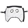 Dog Coat with Integrated Harness Waterproof and Reflective Black Size L36