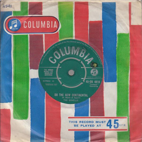 Пластинка 7 дюймов DOVELLS Do The New Continental MopeItt 45DB4810 Columbia 1961 UK Rock Б/у