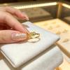 Heart-to-heart ring women's new style open adjustable niche design daily wear retro classic tail ring