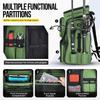 Многофункциональный рыболовный рюкзак – большая вместимость 36–55 л, 900D водонепроницаемая камуфляжная сумка для хранения снастей с держателем удилища