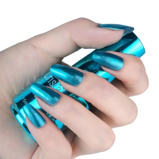 Women 20ml Quick Drying Lasting Metallic Mirror Effect Nail Art Polish Varnish Tool Manicure Gift