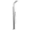 Curved Stainless Steel Outdoor Shower - Silver - 15 X 44 X 210 Cm