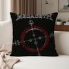 M-megadeth Band Pillow Case Suitable For Bedrooms Living Rooms Cars Home Decoration