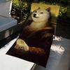 M-mona L-lisa funny art Towel Large Quick-Drying Microfiber soft Beach Towel for Travel Fitness Sauna Bathing Camping