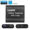 Capture  Card Metal 4k 60hz 1080p Usb Hdmi-compatible Loop Out Game Record Card