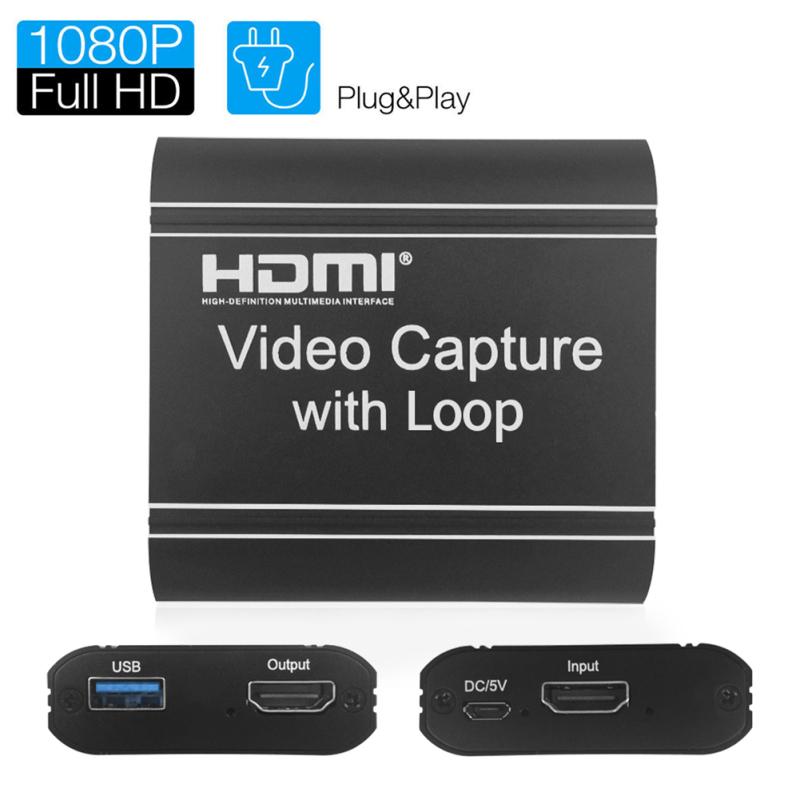 Capture  Card Metal 4k 60hz 1080p Usb Hdmi-compatible Loop Out Game Record Card