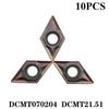 10 шт DCMT070204 DCMT21.51 твердосплавный токарный инструмент RTS для стали для SDUCR