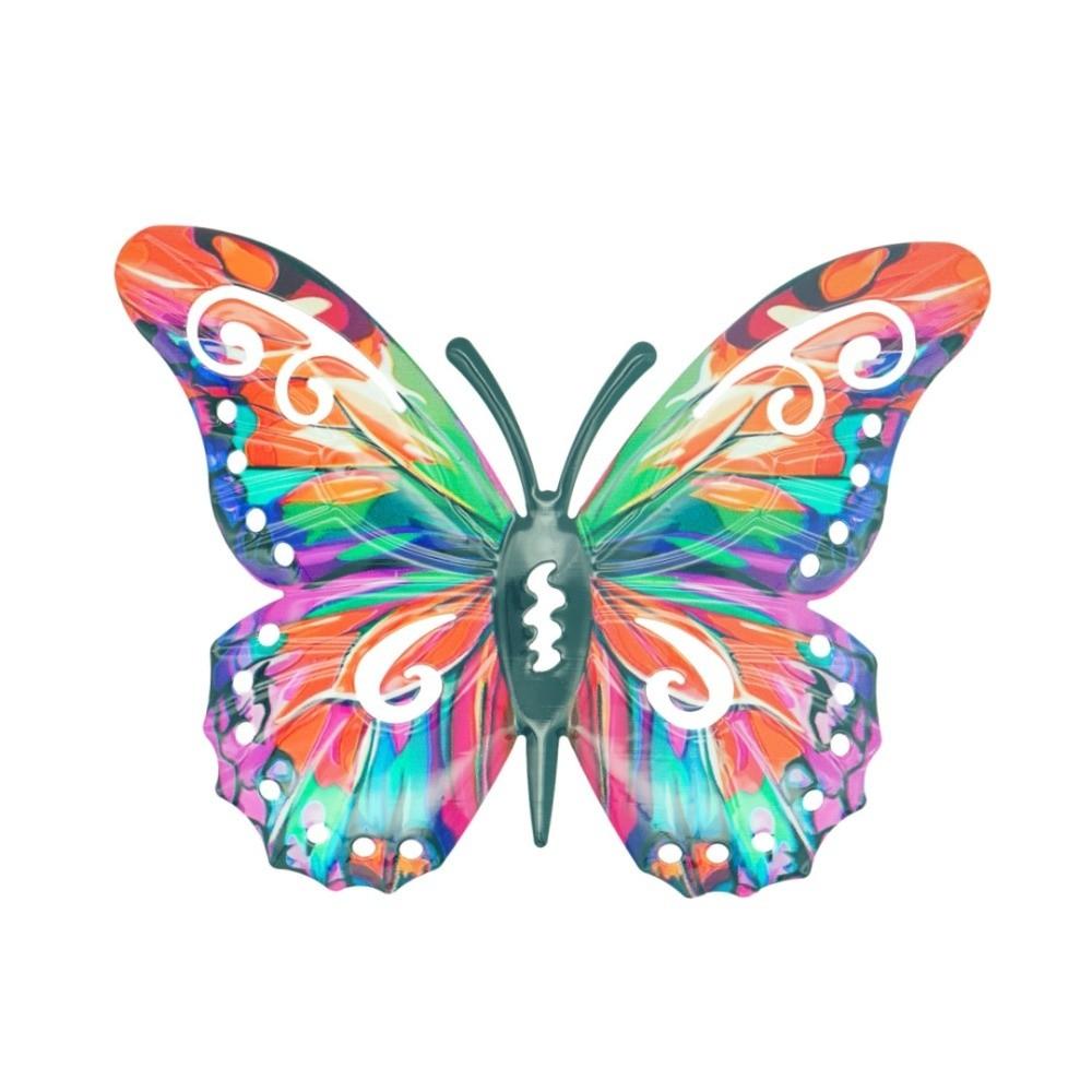 Metal Butterfly Wall Decor DIY Butterfly Decorative Post for Garden Balcony Patio Outdoor