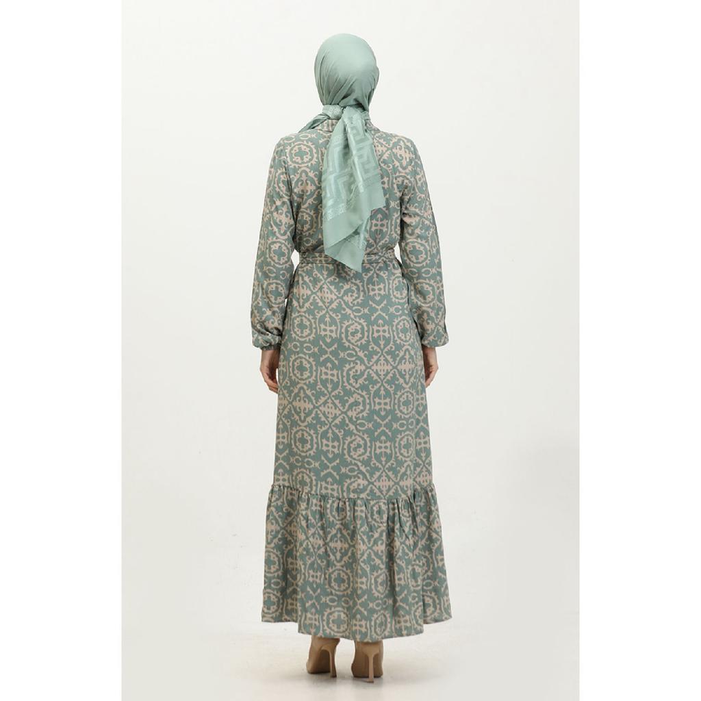 Платье Viscose Patterned 0362-02 Зеленый