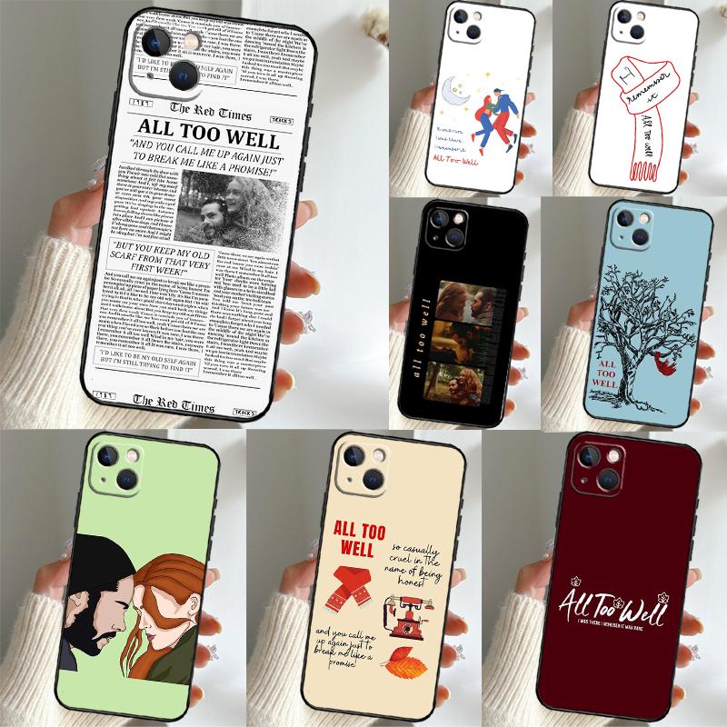 All Too Well Lyrics Art Case For OPPO Reno 12F 13F 14F 11F 8T 7 8 10 11 12 13 14 Pro OPPO Find X6 X5 X8 X9 Pro Cover