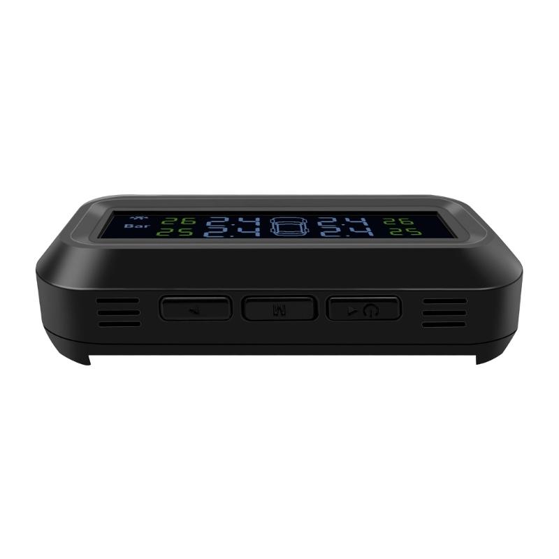 Система контроля давления в шинах, с 4 датчиками TPMS, USB и солнечным питанием, отображает давление и температуру