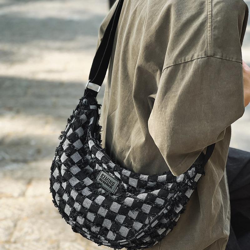 Джинсовая сумка Студенческий класс Пригородная сумка через плечо Женская легкая сумка через плечо Сумка подмышками