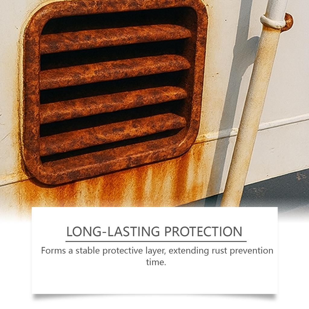 JAKEHOE Rust Converter Paint Compatible No Sanding Needed Home Protection Metal Rust Prevention Coating Eco-Friendly