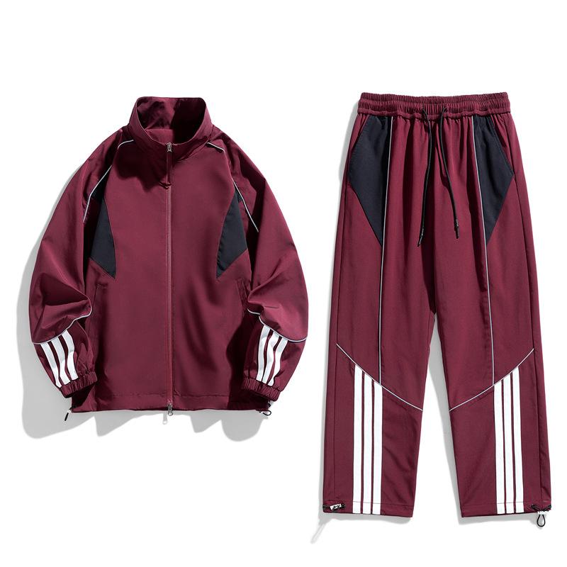 Мужская весенне-осенняя повседневная водонепроницаемая куртка, спортивный комплект из двух предметов
