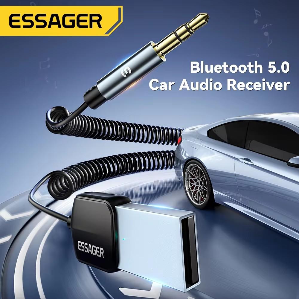 Essager USB Bluetooth Aux адаптер Dongle USB на 3,5 мм разъем аудио беспроводной комплект громкой связи для автомобильного стереоприемника USB передатчик