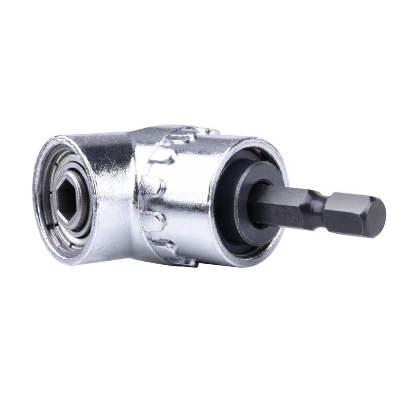 105 Degree Angle Screwdriver Set 1/4 Inch Hex Bit Socket Socket Holder Adapter Adjustable Bits Drill Bit Angle Screw Driver Tool for Home