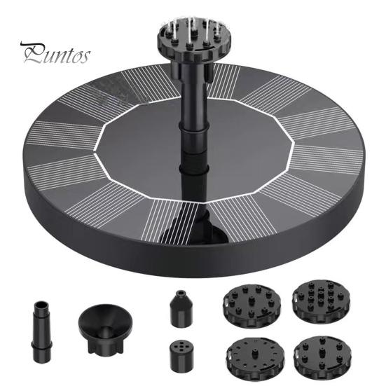 Практичный, простой в установке, черный фонтан на солнечной энергии, садовый пруд с рыбой, плавающий фонтан, украшение для птичьей ванны