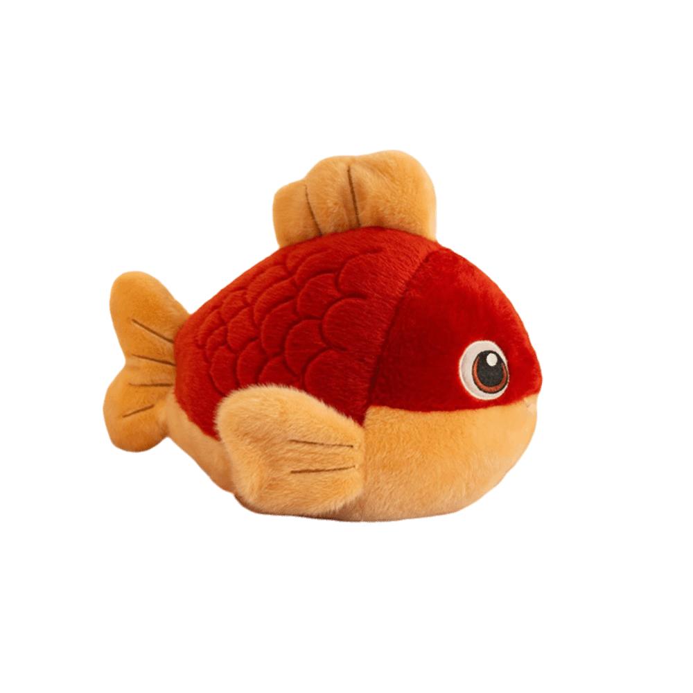 Cartoon Captured In Reality Carp Fish Doll Cute Simulated Goldfish Stuffed Doll Abundant Harvest