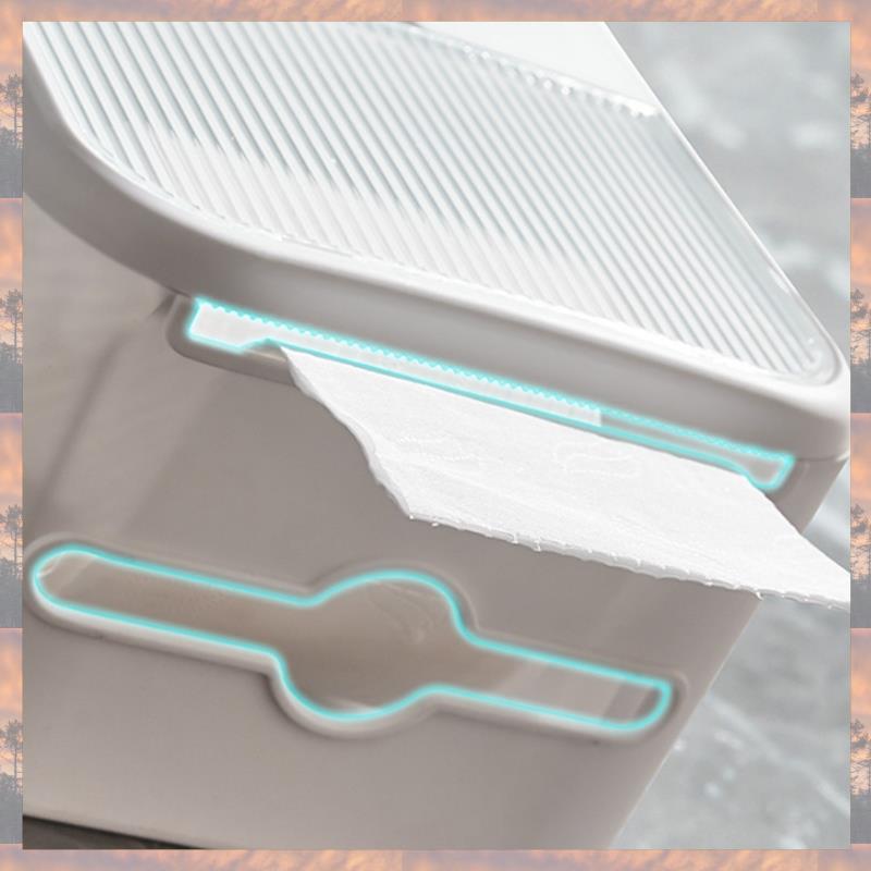 Тренд 2025 Настенная коробка для салфеток с выдвижным ящиком, Пластиковая коробка-держатель для туалетной бумаги, Водонепроницаемая коробка для хранения бумажных полотенец без перфорации,