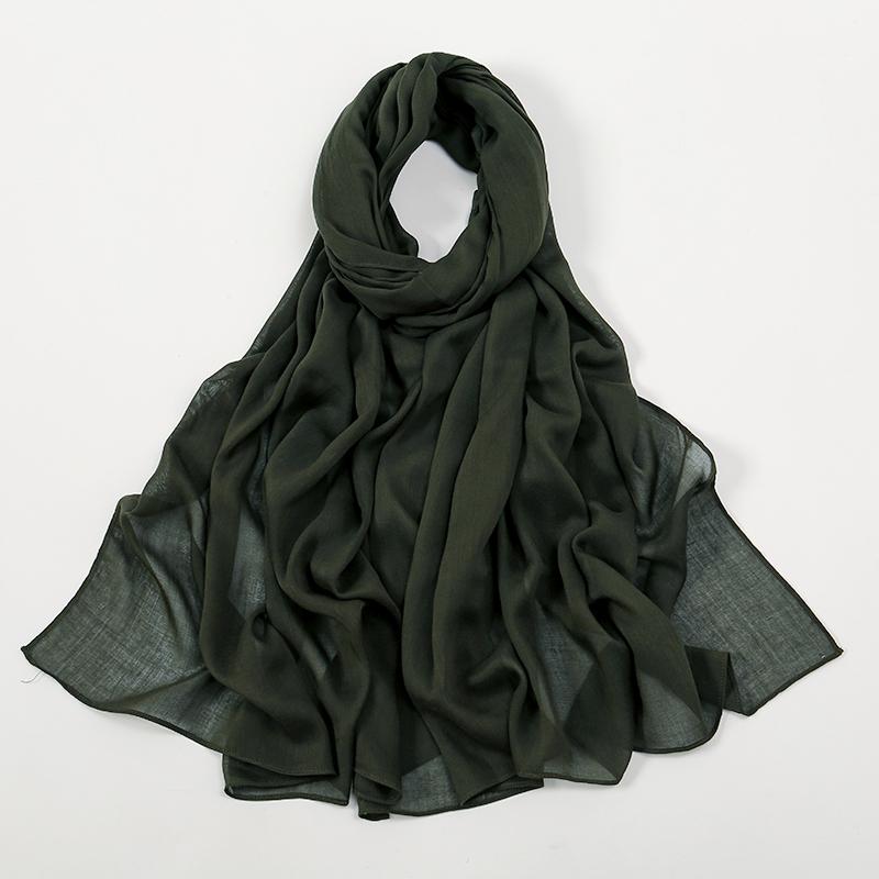 Solid Cotton Modal Hijab For Women Muslim Scarf Big Size Shawls Foulard Islam Head Wraps Headscarves Ramadan Scarves 190*85cm