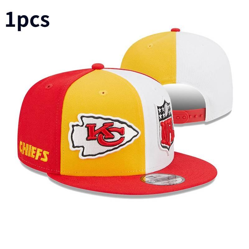 Стильная вышитая регулируемая бейсболка Kansas City Chiefs для всех сезонов