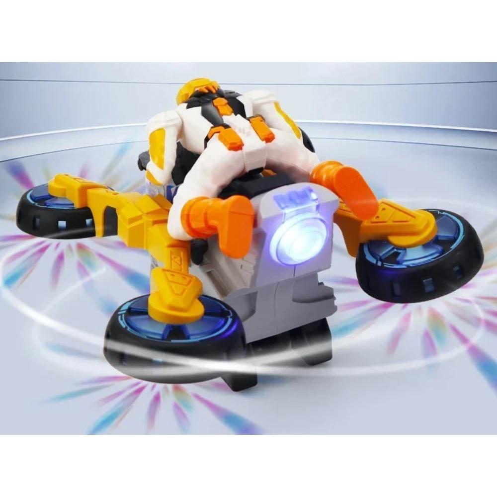 Transformation Stunt Motorcycle Model Toys Electric Music Lighting 360 Degree Rotation Vehicle Toy Kids Birthday Christmas Gifts