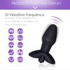 Silicone Anal Plug With 10 Speeds Vibrator Adult Toys For Men Women