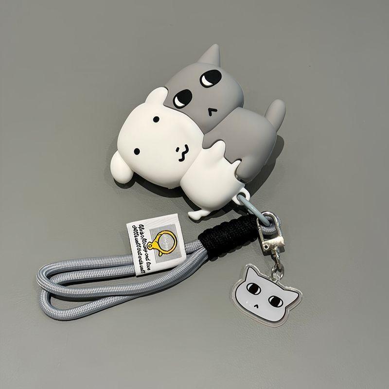 Милый Щенок и Котенок Чехол для Наушников AirPods4 Bluetooth Pro3 Поколение Оболочка Pro2 - Чехол для Наушников с Милым Животным