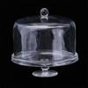 Dessert Pan Cake Display Plate with Lid Cover Miniature Cake Stand Doll Cake stand  Kitchen Toys