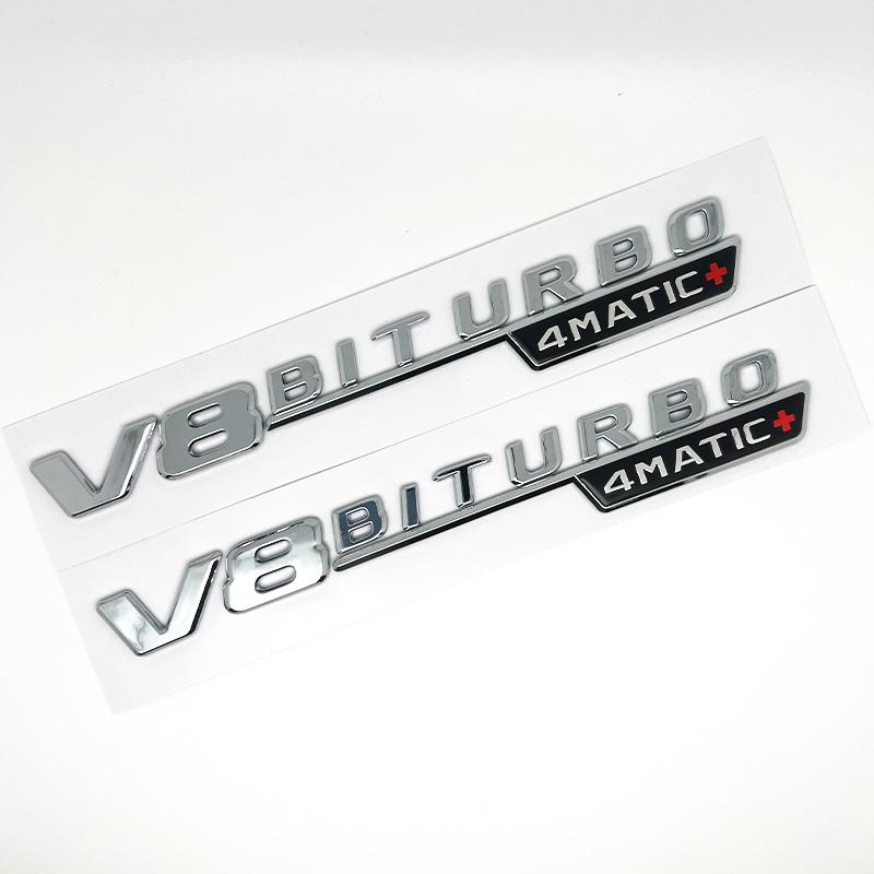 FUP1  Car Fender Side Emblem V8 Biturbo 4matic Logo For Mercedes C63S W205 E63S W213 S63 W222 GLC63S X253 GLE63S W167 AMG Accessories