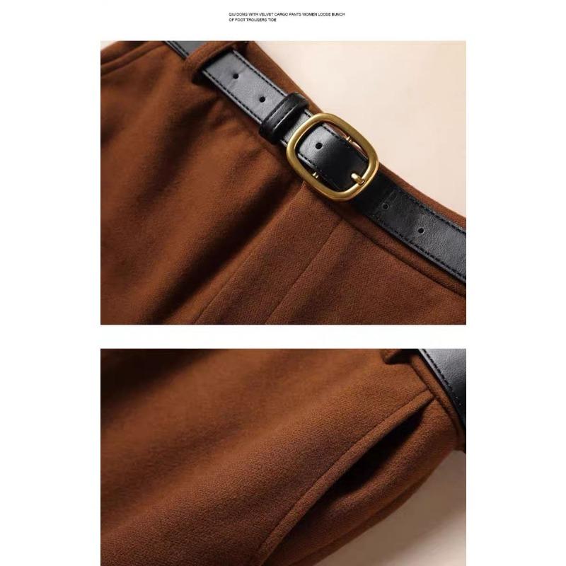 Серые модные шерстяные брюки, женские брюки с высокой талией для осени и зимы